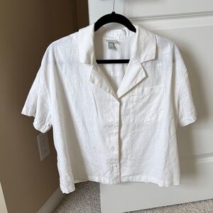 a new day White Short Sleeve Blouse